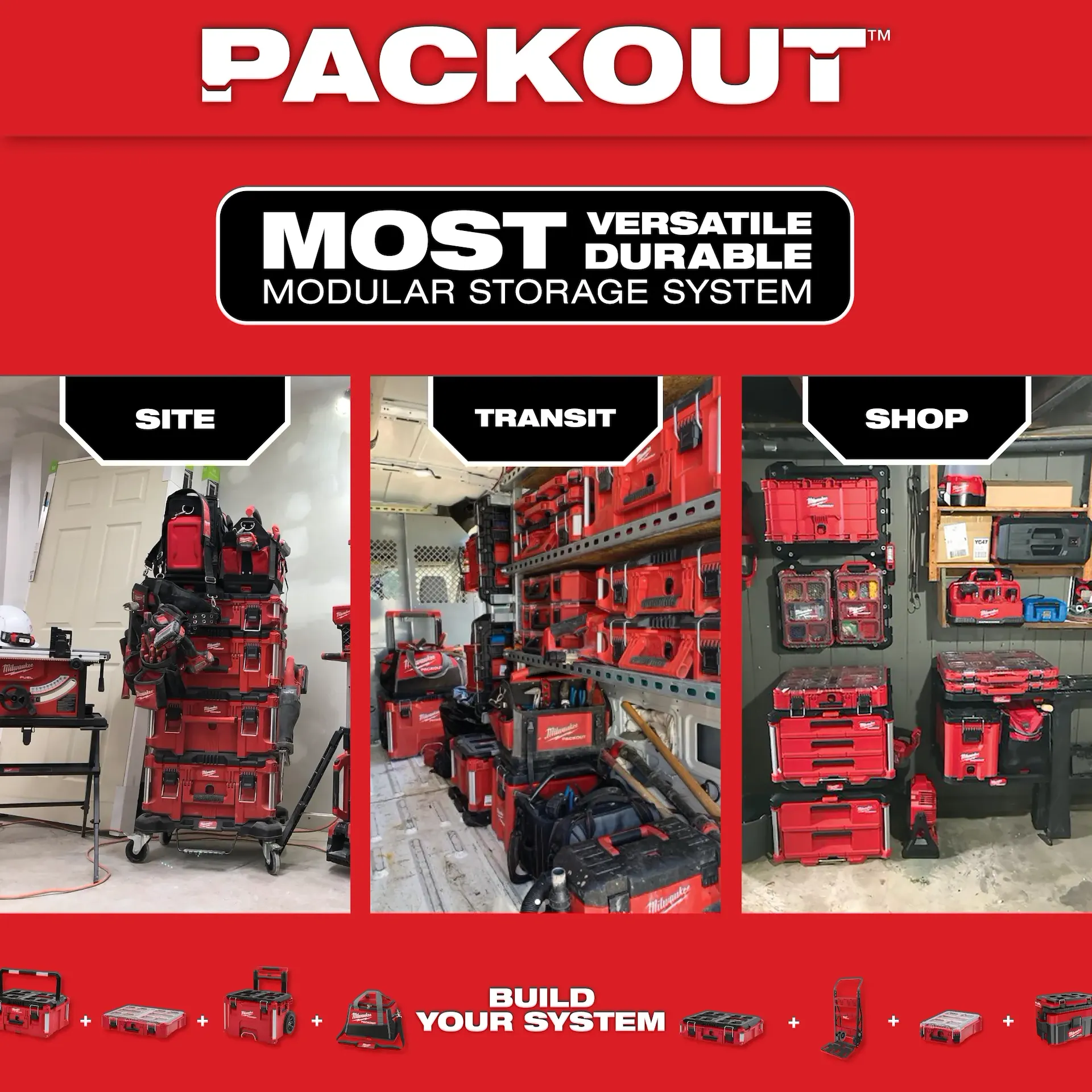 Milwaukee 48-22-8444 PACKOUT™ 4 Drawers Tool Box - Image 8