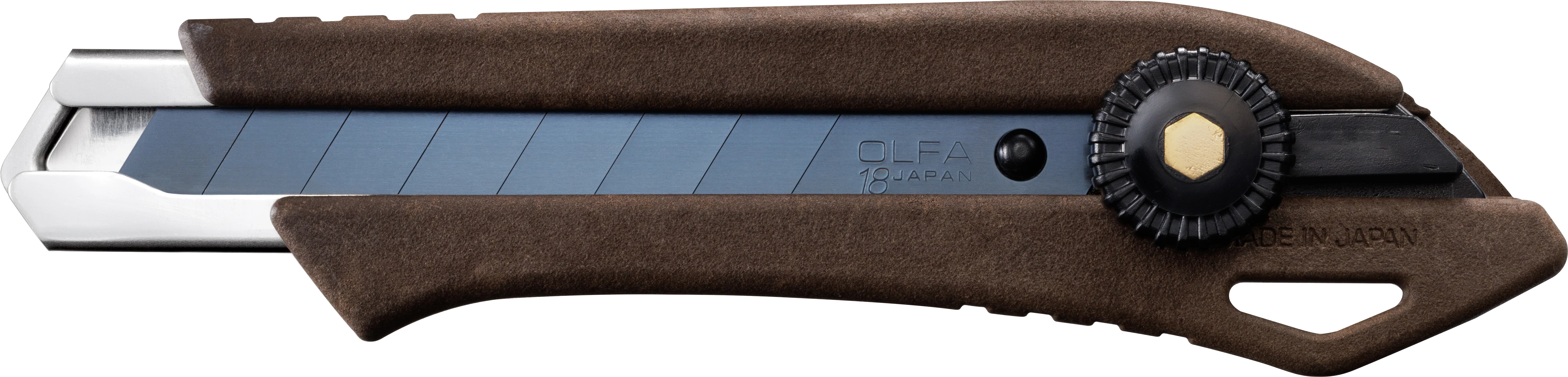 Olfa Ratchet Lock Utility Knife w/Composite Wood Handle 18mm