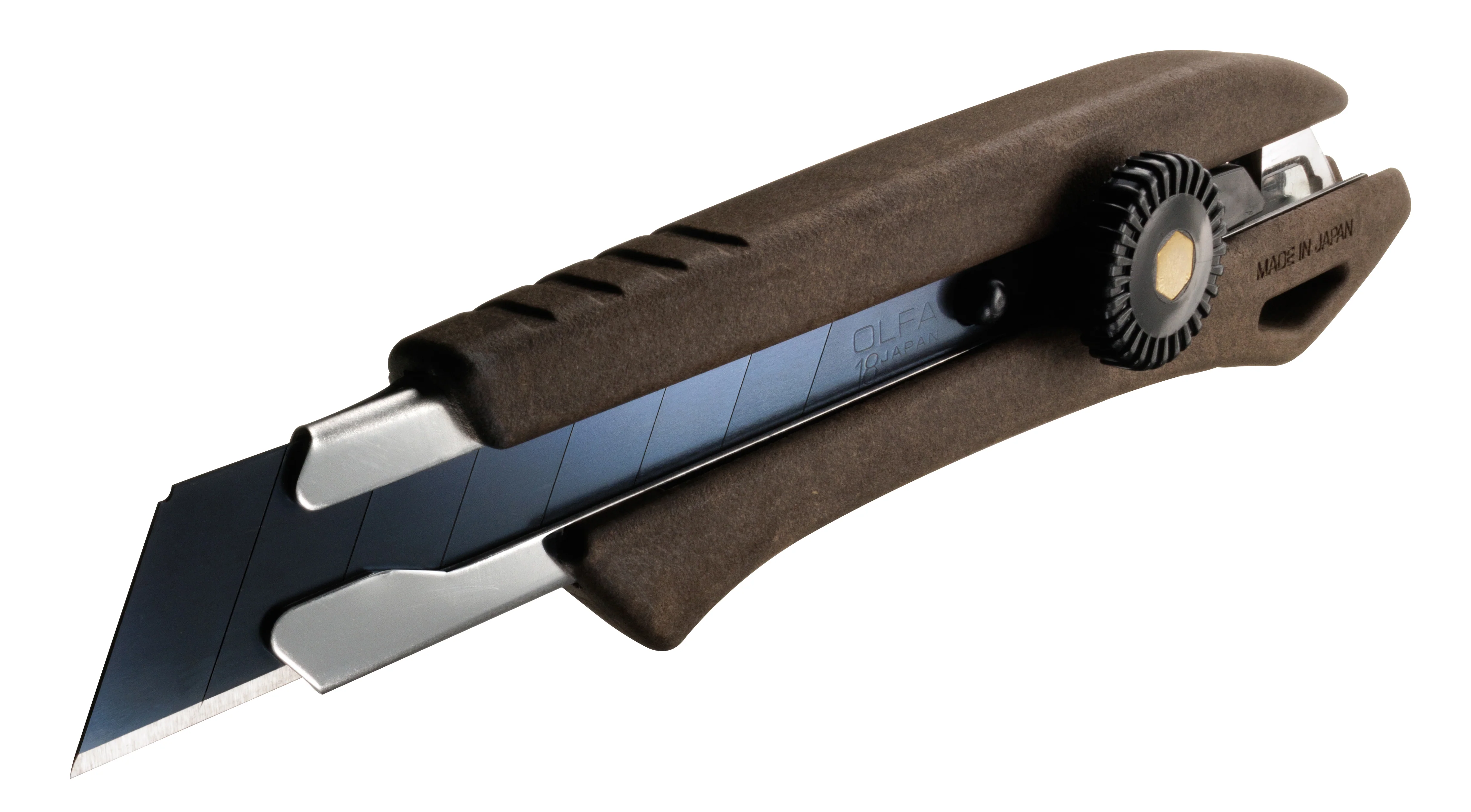 Olfa Ratchet Lock Utility Knife w/Composite Wood Handle 18mm - Image 2