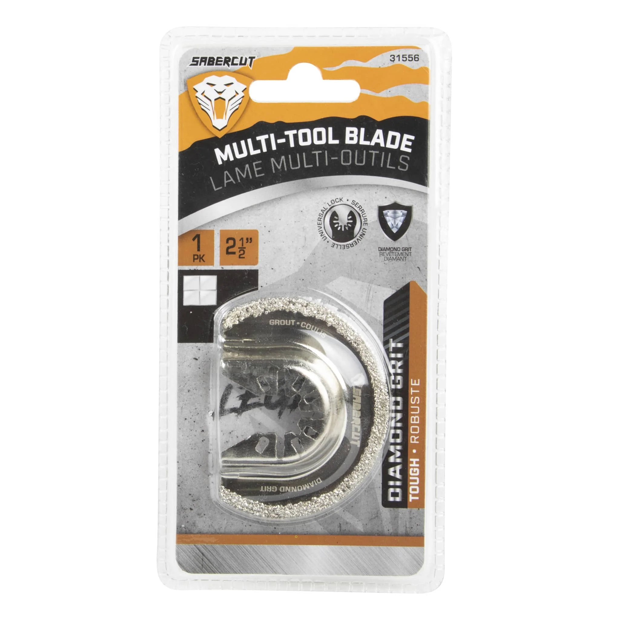 Sabercut 2-1/2in Multi-Tool Diamond Grit Seg Grout Blade - Image 2