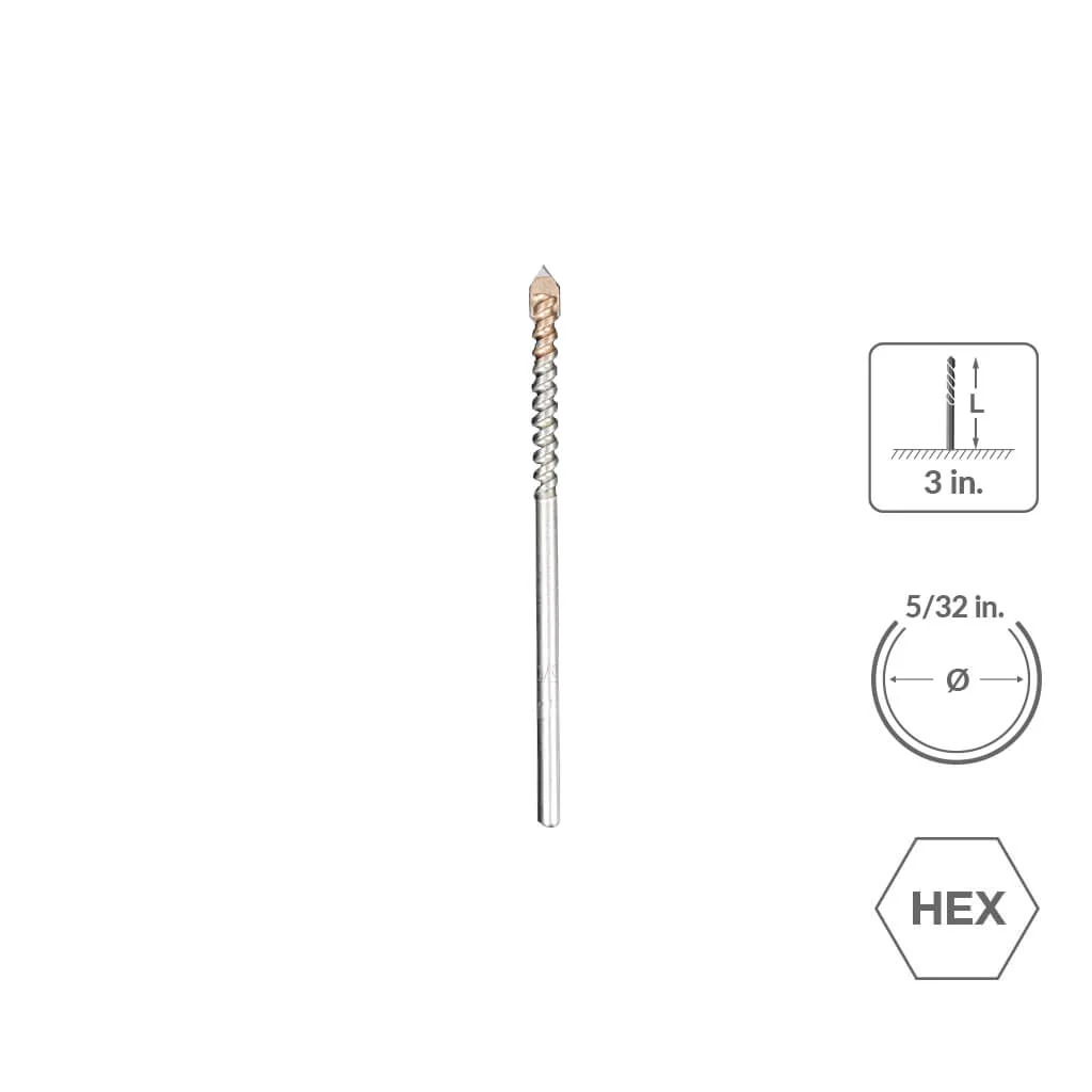 SABERCUT 1/2 in. x 4 in. 4-Cutter Glass and Tile Drill Bit - Image 16