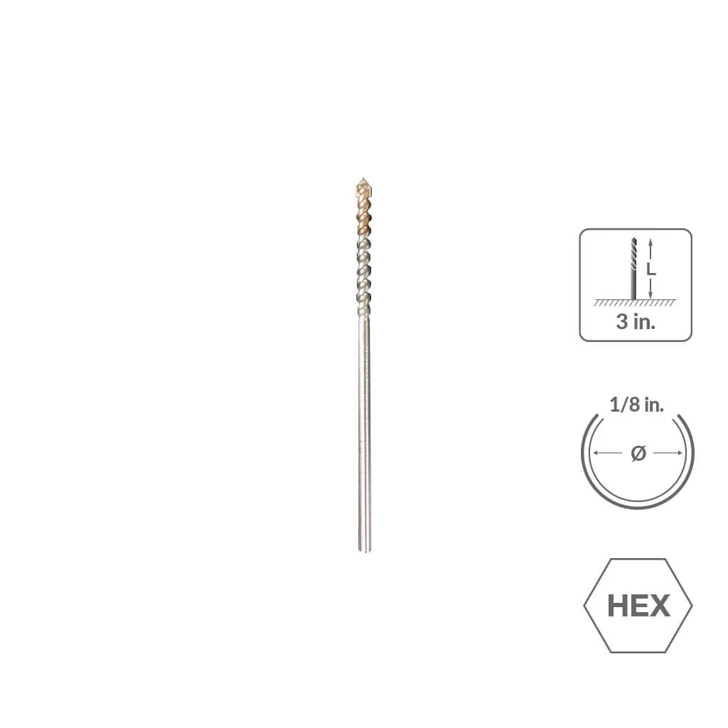 SABERCUT 1/2 in. x 4 in. 4-Cutter Glass and Tile Drill Bit - Image 19