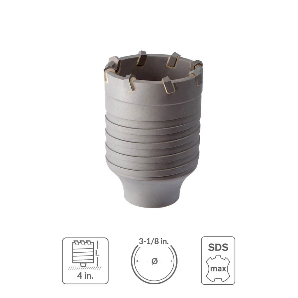Sabercut SDS Max 3-1/8 in. Core Bit Cup
