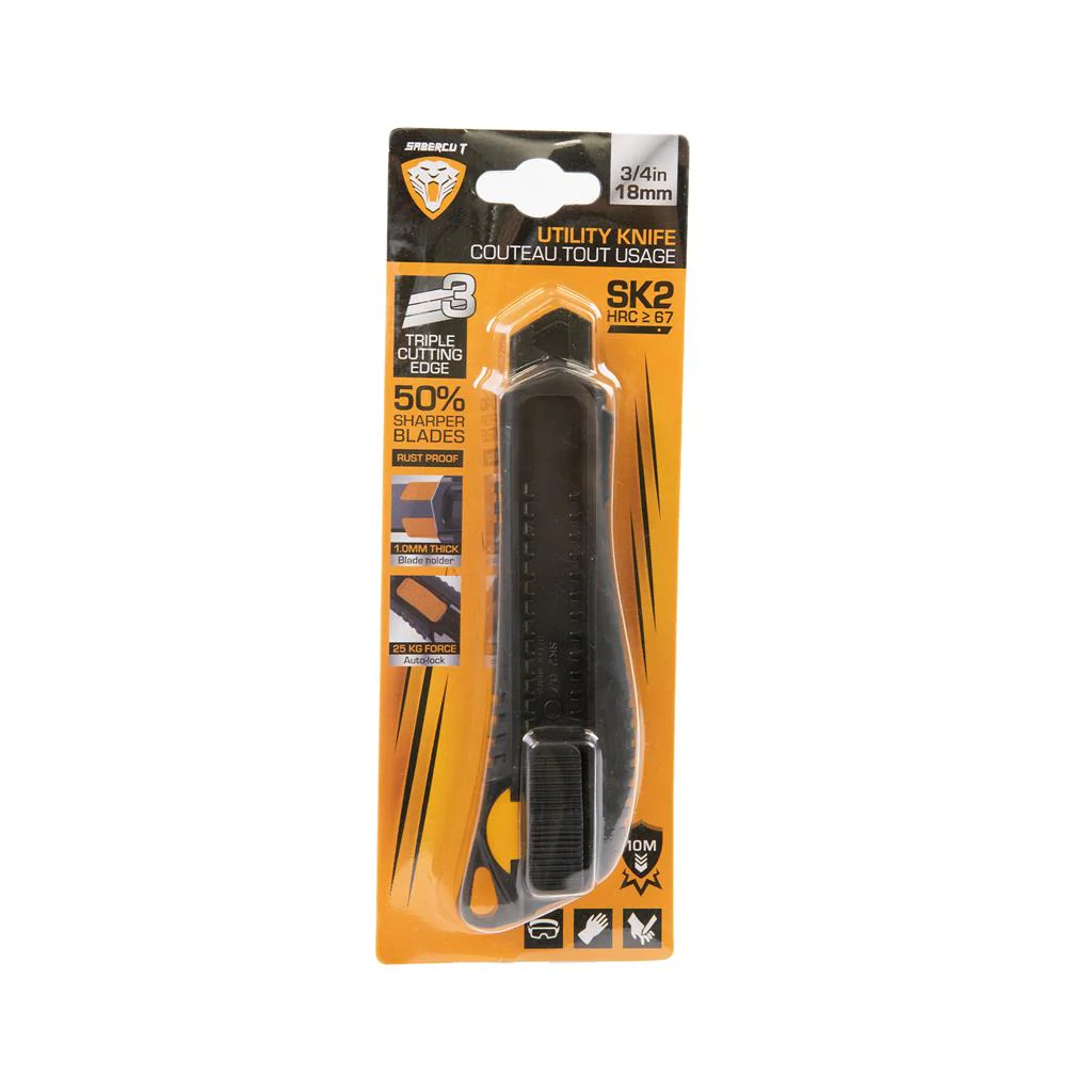 Sabercut 18mm Auto-Lock Utility Knife - Image 5