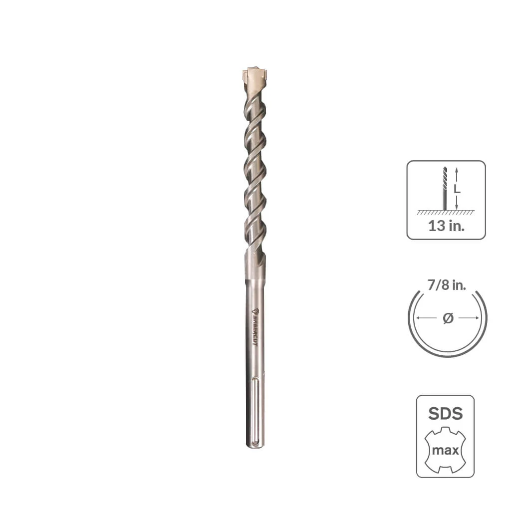 SABERCUT 1-3/4 in. x 36 in. SDS MAX 6-Cutter Carbide Tip Concrete & Rebar Hammer Drill Bit - Image 41