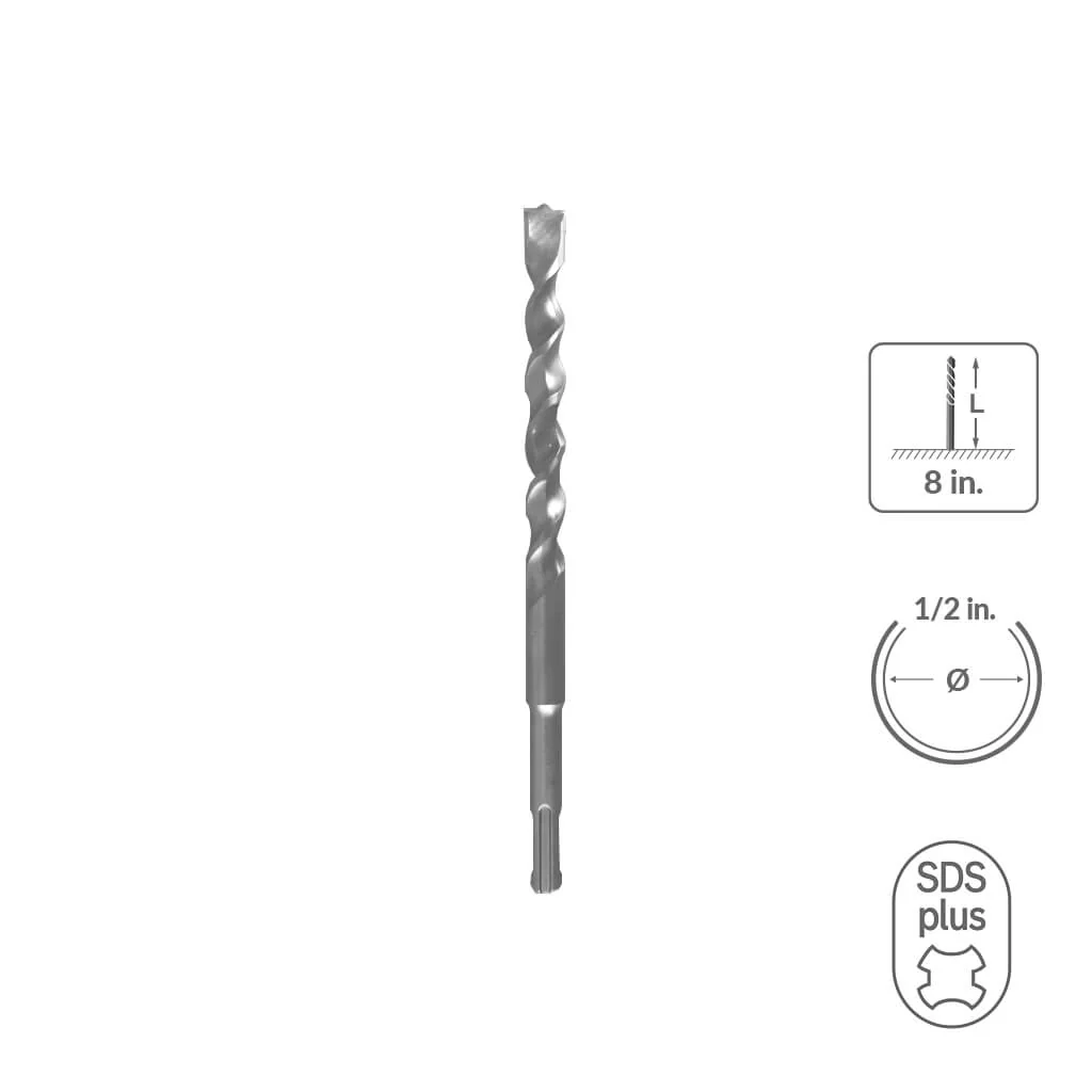 SABERCUT 7/8 in. x 18 in.SDS PLUS 2-Cutter Carbide Tip Concrete Drill Bit - Image 50