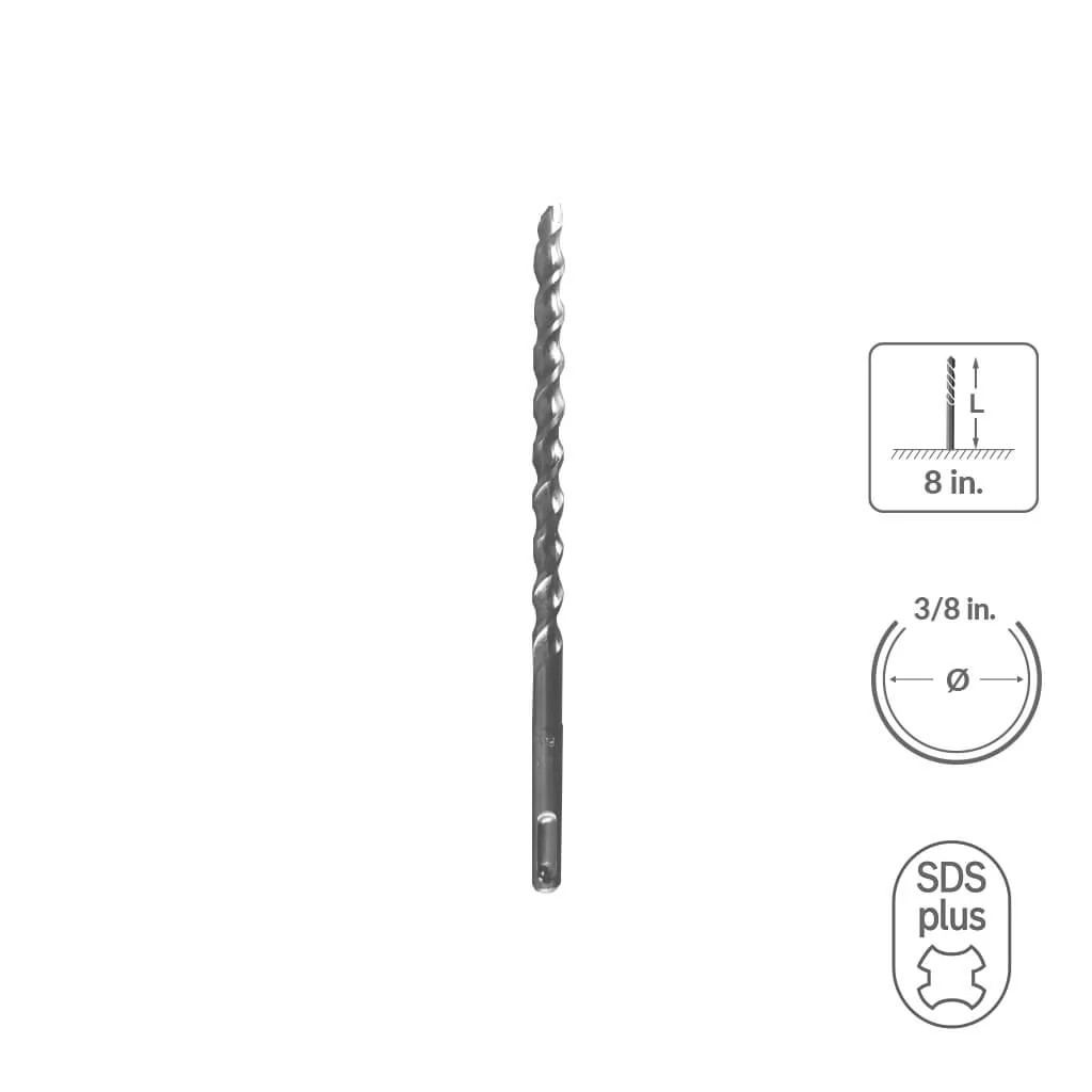 SABERCUT 7/8 in. x 18 in.SDS PLUS 2-Cutter Carbide Tip Concrete Drill Bit - Image 51
