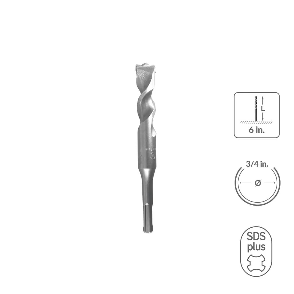 SABERCUT 7/8 in. x 18 in.SDS PLUS 2-Cutter Carbide Tip Concrete Drill Bit - Image 55