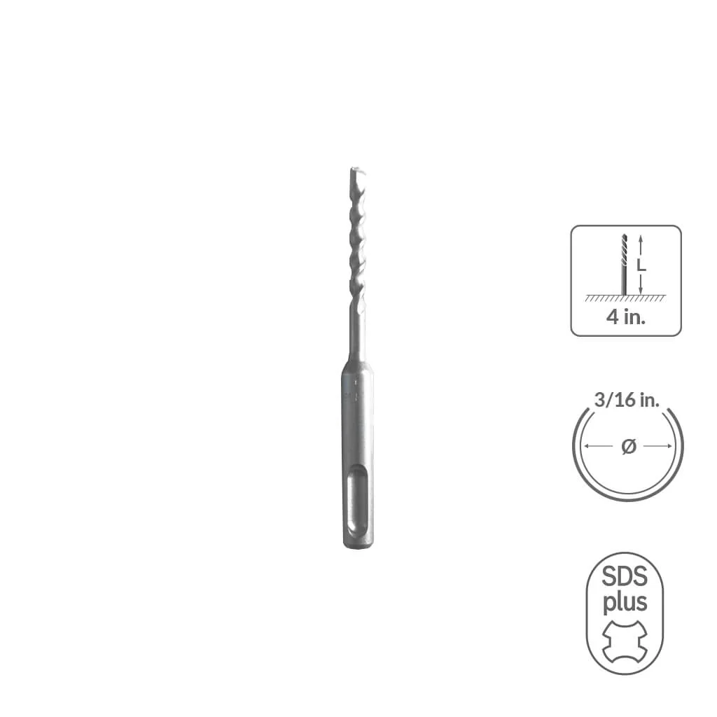 SABERCUT 7/8 in. x 18 in.SDS PLUS 2-Cutter Carbide Tip Concrete Drill Bit - Image 65
