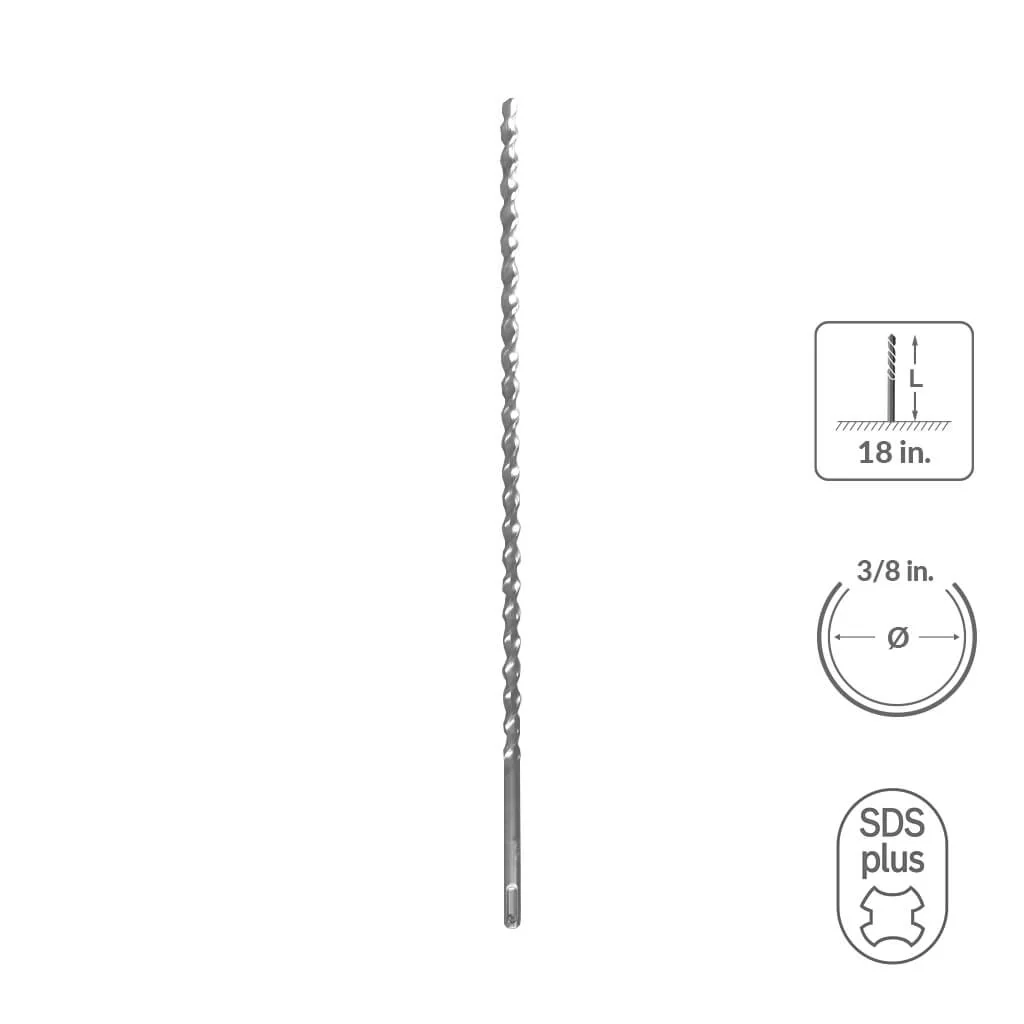 SABERCUT 3/4 in. x 6 in. SDS PLUS 2-Cutter Carbide Tip Concrete Drill Bit - Image 20