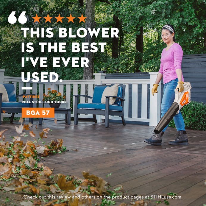 STIHL BGA 57 365 cfm 36 V Lithium-Ion Handheld Blower Kit - Image 5