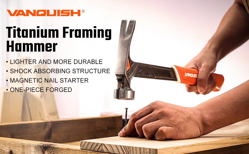 Vanquish 14 oz. Smooth Face Titanium Hammer - Image 3