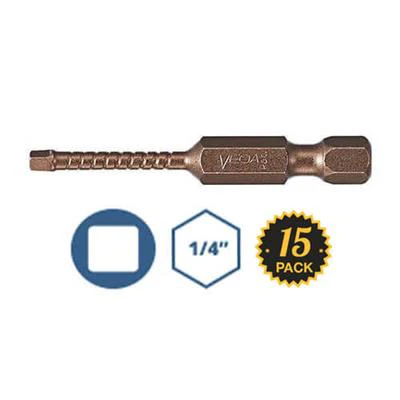 Vega SQ#2 x 2 in. Square/Robertson Impact Bit (15-Pack)
