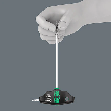 Wera 05023450001 454 HF Hex-Plus T-Handle Metric Screwdriver Set (7-Piece) - Image 5