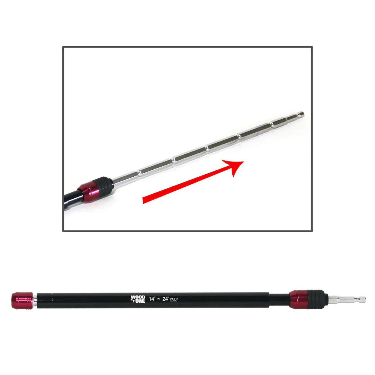 WoodOwl Swordriver 14 in. to 24 in. Adjustable Extension Bit - Image 5